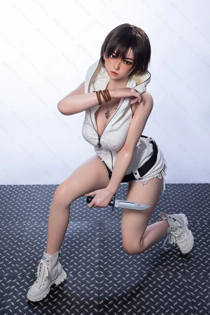 155cm (5ft1) E-Cup Lightweight Silicone Sex Doll Linaihui, ROS Head
